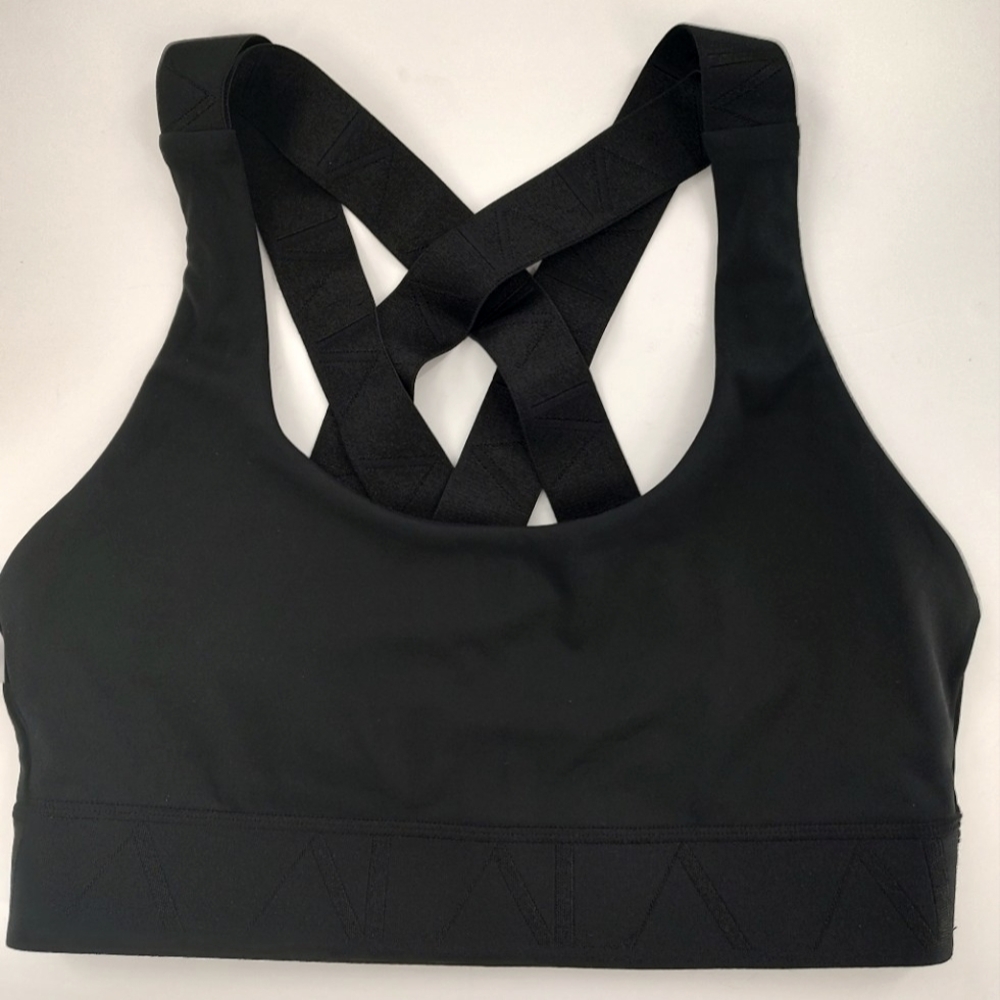 Alala Black Crisscross Back Sports Bra